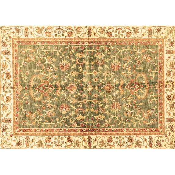 Ahgly Company Indoor Rectangle Oriental Brown Traditional Area Rugs, 2' x 4'