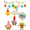 thumbnail image 1 of Set De Globos Decorativos Metalicos Para Cumpleaños Sorpresa Happy Birthday, 1 of 10