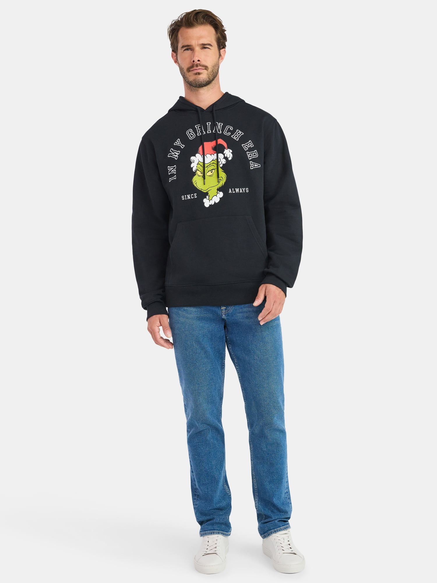 The Grinch Men's and Big Men's Era Graphic Hoodie, Sizes S-3XL