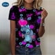 thumbnail image 2 of Camiseta informal con cuello redondo y estampado de puntadas 3D para mujer, ropa Y2k, camisetas de talla grande, camisetas de mujer, camisetas de manga corta de moda de verano, 2 of 4