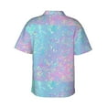 thumbnail image 3 of Picia Fantasy Gradient Gentle Cotton Regular Fit Short Sleeve Casual Hawaiian Shirt for Men-X-Large, 3 of 9