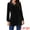 Black, variant on Women's Velvet V Neck Long Sleeves Casual Blouses S Wine Red