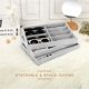 thumbnail image 5 of Caja de almacenamiento para gafas, organizador de joyas de terciopelo con 8 ranuras, soporte de exhibición de almacenamiento multifuncional para gafas de sol, aretes, joyas, pulseras,, 5 of 5