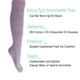 thumbnail image 5 of Slouch Socks Colorful Slouchy Scrunch Knee Socks Shoe Size 5-10 (White-Light Blue-Lilac), 5 of 8