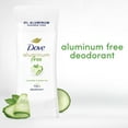 thumbnail image 5 of Dove Aluminum Free Deodorant for Women Cucumber and Green Tea, 2.6 oz, 5 of 8