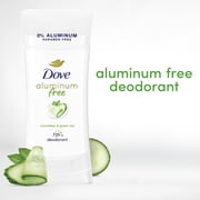 Dove Aluminum Free Deodorant for Women Cucumber and Green Tea, 2.6 oz