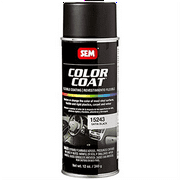 SEM 15243 Color Coat Satin Black Interior Flexible Coating Aerosol 12 oz