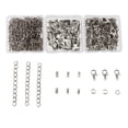 thumbnail image 2 of Cadenas para Joyas con Collar de Clip Pequeño Cadenas Material para Joyas Accesorios para Collares de Su , BLANCO BLESIY Hebilla de fabricación de joyas, 2 of 8