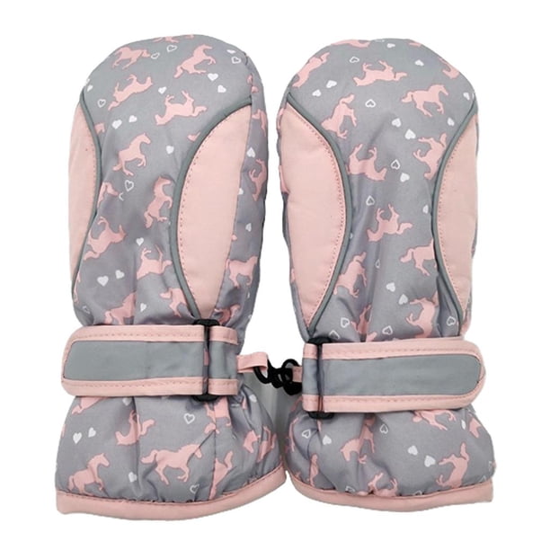 Guantes de Esquí Guantes para Niñas Guantes de Invierno Guantes Deportivos Impermeables para Esquí, , Snowboard, Senderismo , DYNWAVEMX Guantes de esquí para niños