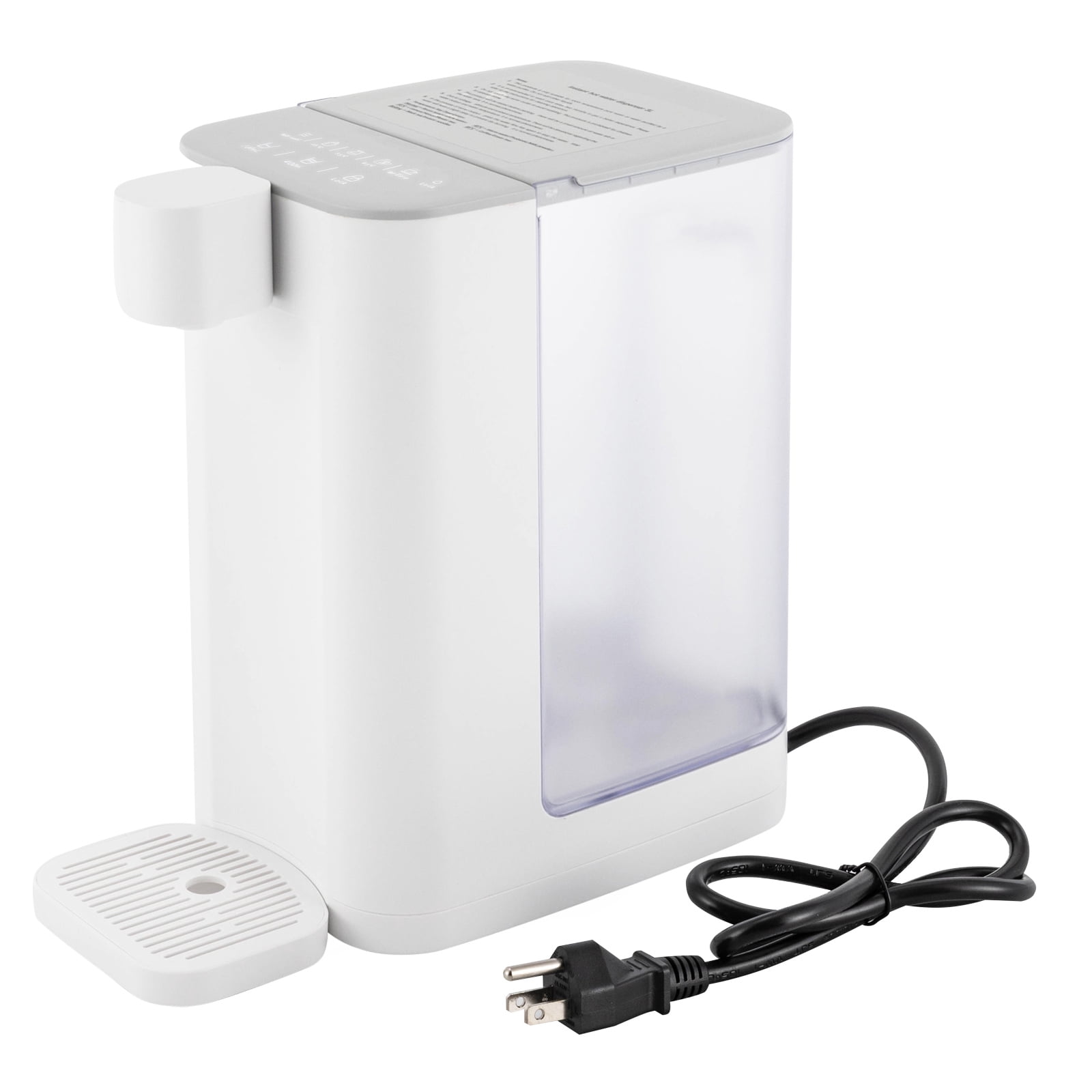 YIYIBYUS 3L Instant Hot Water Dispenser, 1600W Electric Kettles for Quick Heating & Outputting, Adjustable 5 Temperatures & 2 Water Outputs, White