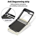 thumbnail image 3 of Allytechgroup Galaxy Z Flip 6 Wallet Case, Stylish Practical Protective Premium PU Leather Cards Slots Hand Wrist Crossbody Strap Phone Case for Samsung Galaxy Z Flip 6, White, 3 of 6