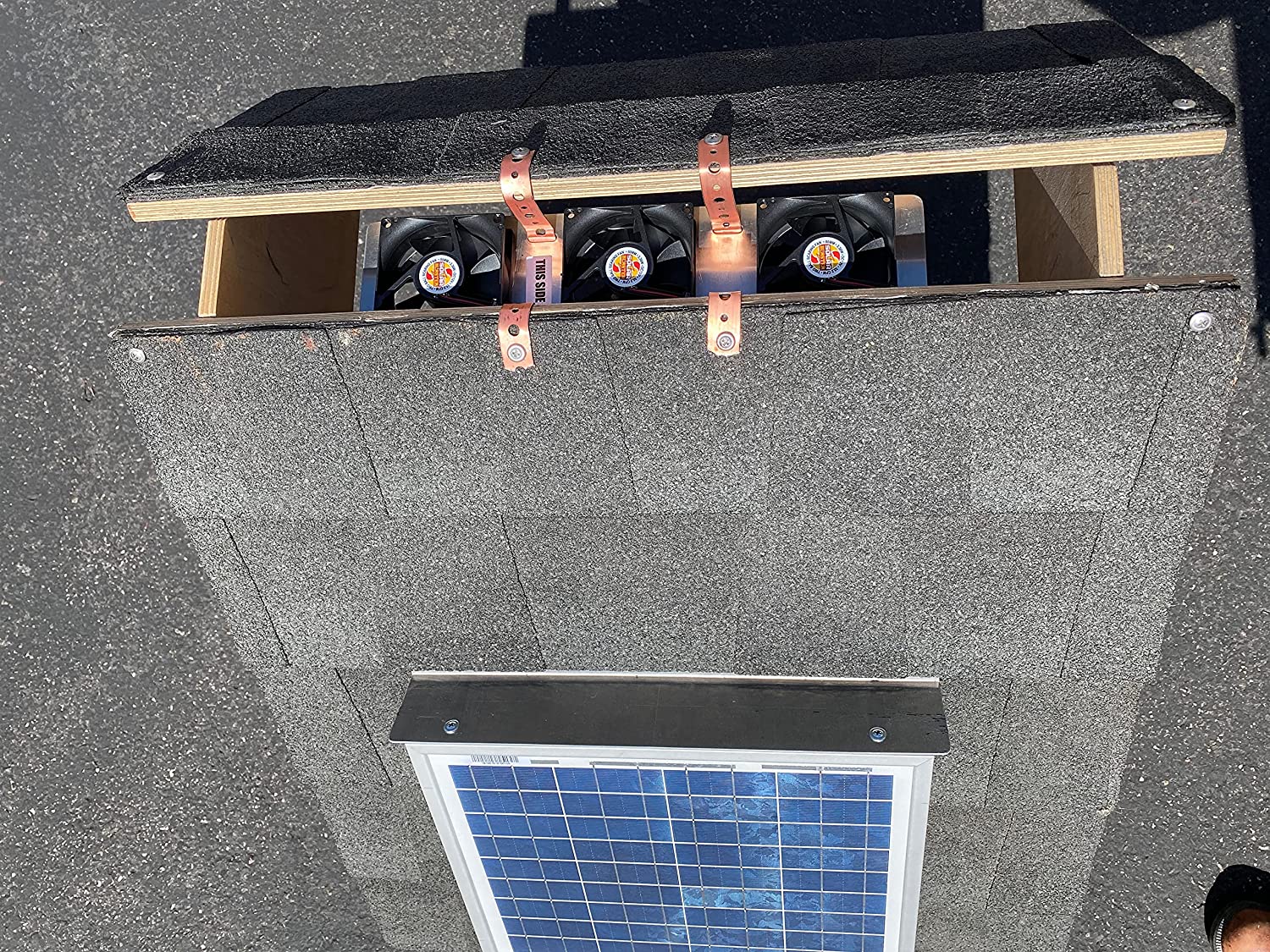 Solar Attic Fan for Ridge Vents Solar Roof Vent Solution Solar  RidgeBlaster