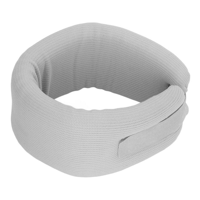 Neck Protector, Lightweight Neck Brace Pad Chin Curvature Design Hook and Fasteners Grey for Home S,M,L