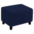 thumbnail image 2 of Rongfmy Rectangle Footstool Slipcover Removable Protector Furniture Protect Series Decoration Flexible Stretchable Deep Blue, 2 of 8