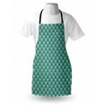 thumbnail image 4 of Marine Life Apron, Minimal Retro Repeated Design of Vintage Camper Vans and Surfboards, Unisex Kitchen Bib with Adjustable Neck for Cooking Gardening, Adult Size, Pale Teal and Coconut, by Ambesonne, 4 of 4