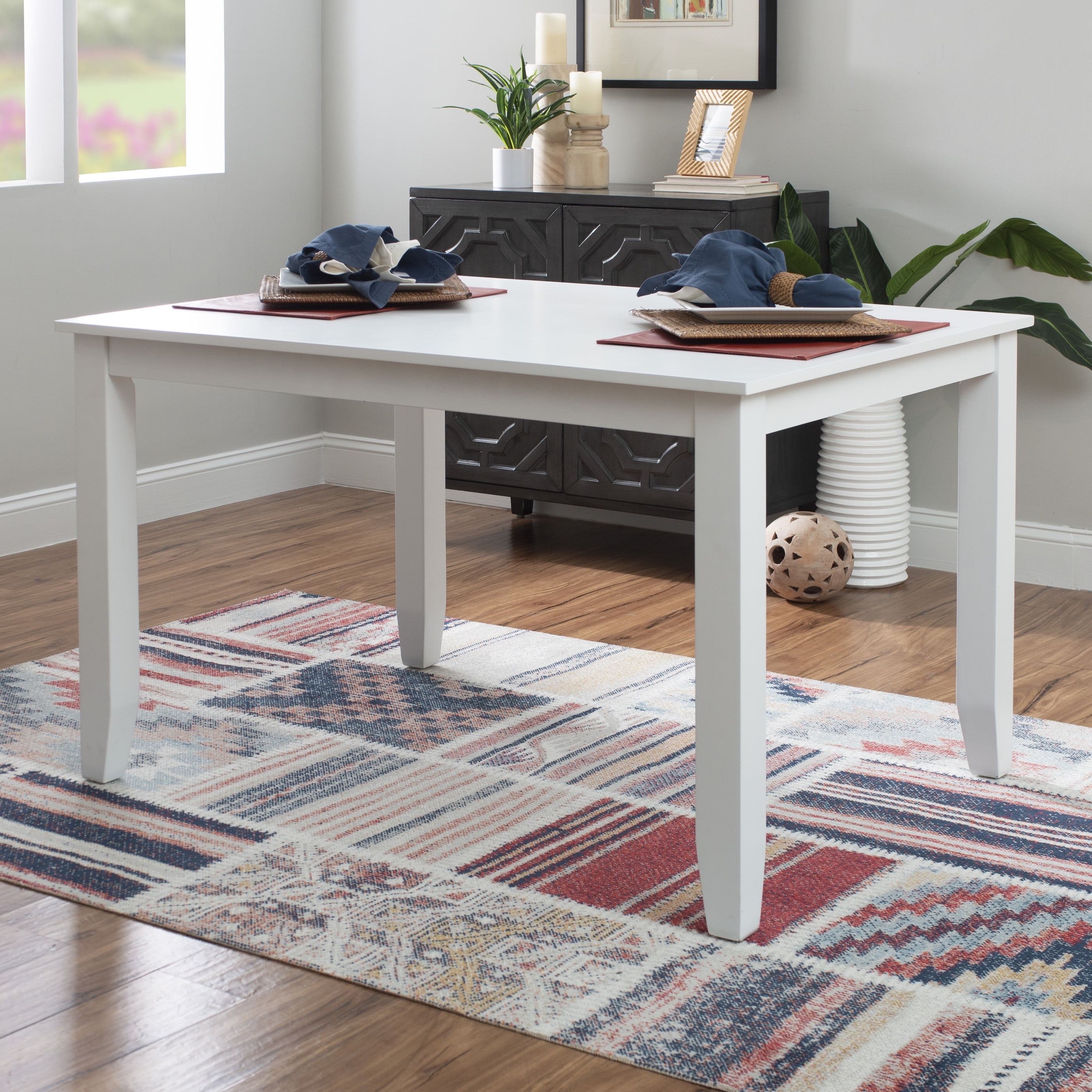 Powell Stacie Rectangle Dining Table, White