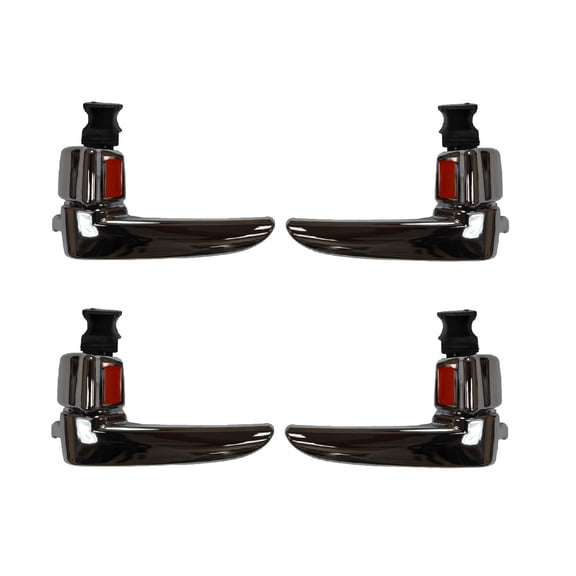 PT Auto Warehouse MA-2303M-QP - Inner Interior Inside Door Handle, Chrome - Front/Rear Left/Right, Set of 4 Fits select: 2004-2009 MAZDA 3, 2003-2008 MAZDA 6