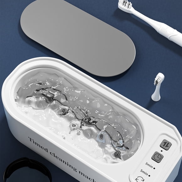 Sale Today Clearance! 3-Speed Jewelry Cleaner Machine, Portable Household Cleaning Device for Rings, Glasses, Watches, Necklaces, Timer Function, 535ML Capacity