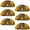 Multicolored 2, variant on PhooArto 6 Pcs Cup Drawer Pulls, Sunflower Field Donkey Wreath Shell Shape Handles Cabinet Knobs for Dresser Cupboard Closet Wardrobe with Screws