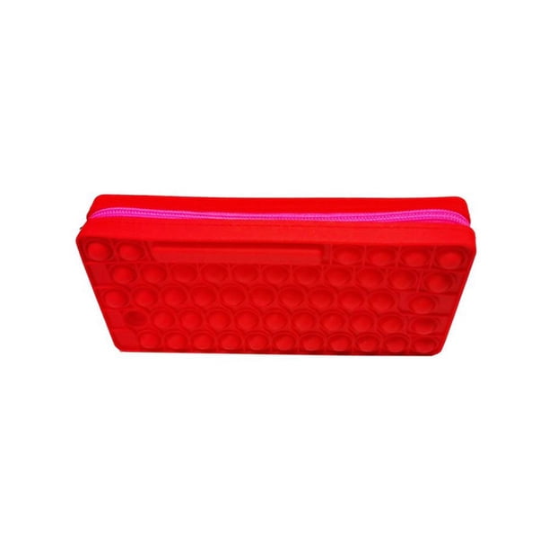 Lápices De Silicona Juguete Sensorial De Burbujas Simples Bolsa De Almacenamiento De Papelería Juguete De Descompresión Para Niños seitruly HA043907-05