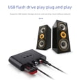 thumbnail image 4 of Receptor de música Bluetooth 5.2 Soporte para llamadas manos libres Bluetooth para automóvil NFC Adaptador de disco U para tarjeta TF, 4 of 5