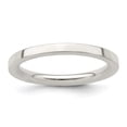 thumbnail image 4 of 925 Sterling Silver 2mm Comfort Fit Flat Band Ring Size 9, 4 of 6