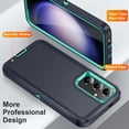 thumbnail image 6 of Allytech Galaxy S24 Ultra Case with 1 Pcs Screen Protector, HD Clear Tempered Glass Screen Protector, Military Grade Shockproof Anti-Scratch Phone Case Cover for Samsung Galaxy S24 Ultra 6.8", Green, 6 of 7