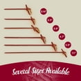 thumbnail image 3 of BambooMN 7.1" Bamboo Tea Knotted Knot Skewers Picks for Cocktails and Hors' D'oeuvres Party Supplies, 100 Pieces, 3 of 9