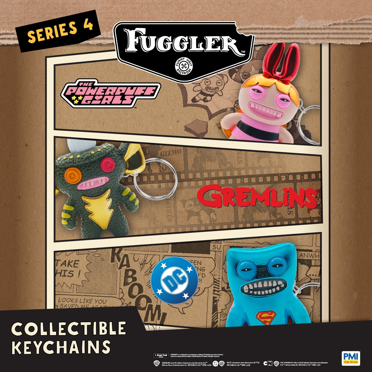 Fuggler x Warner Bros 2.5 in Collectible Keychain Blind Bag 1 Pack