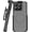Black, variant on Nakedcelllphone Combo for Motorola Moto G Stylus 2026/2025 Phone Case, Rugged Case and Belt Clip Holster Holder (Compatible with MagSafe) - Army Green Rugged USA Flag