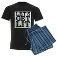 thumbnail image 6 of CafePress - Lets Get Lit Pajamas - Men's Dark Loose Fit Cotton Pajama Set, 6 of 7
