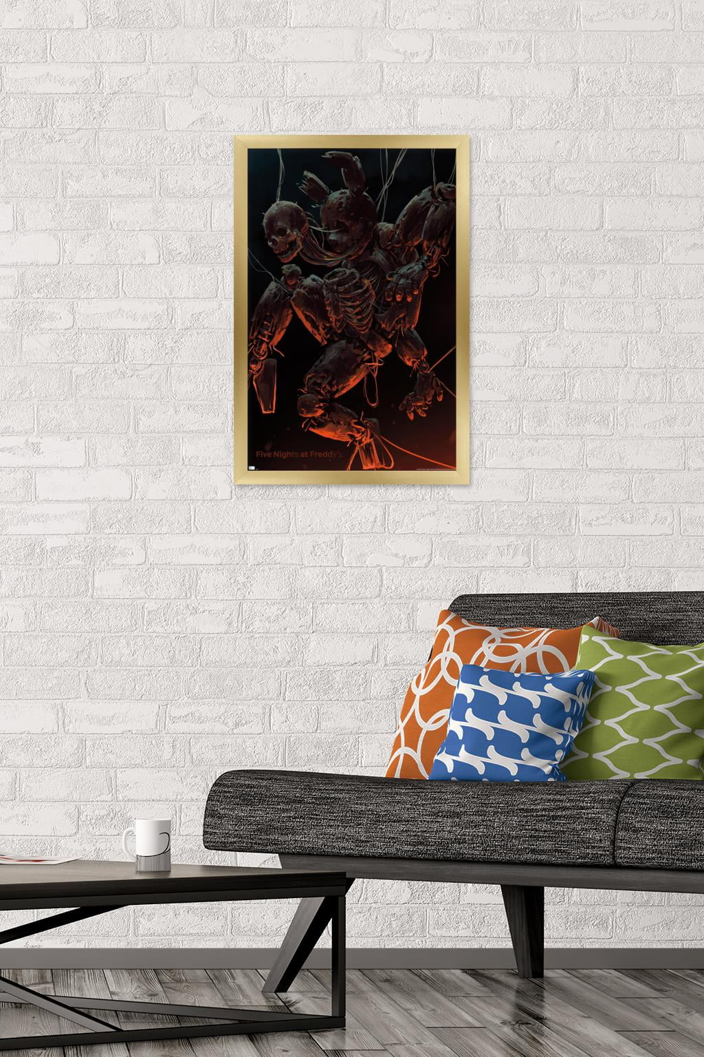Five Nights at Freddy's - Skeleton Wall Poster, 14.725" x 22.375" Framed