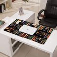thumbnail image 3 of Long Mouse Pads for Desk,Black Halloween Skull Book Pattern Desk Mats on Top Of Desks, Desk Mouse Pad Extra Large with 3mm Non-Slip Base and Stitched Edge for Gaming,Office,Work,Home 31.5"x15.7", 3 of 6