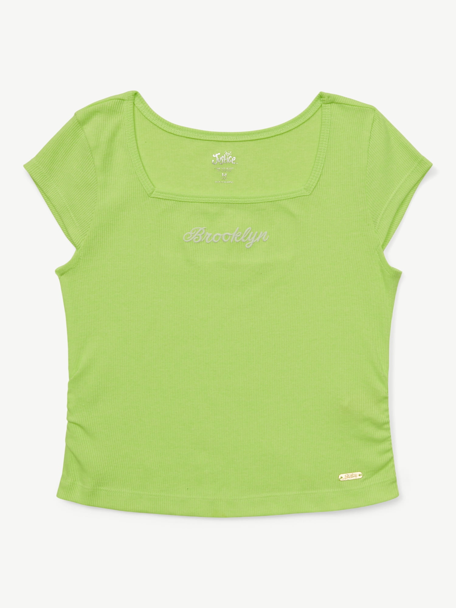 Justice Girls Short Sleeve Active Top, Sizes XS - XLP