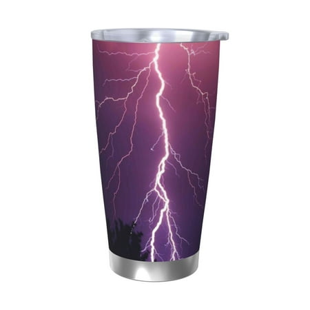 

Matuu Thunderstorm Violet Purple for 20oz Durable Thermal Cups Keep Drinks Cold and Hot Insulated Car Mug with Lid-Without Straw