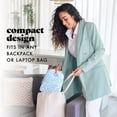 thumbnail image 6 of Fit & Fresh Evelyn Quilted Insulated Lunch Tote for Women, Blue Floral Print, 6 of 11