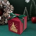 thumbnail image 4 of Red Christmas Gift Boxes with Lids and Bow Ribbons Papers Square Gift Boxes - 3.15 Inch - Mini Presents Wrapping Christmas Gift Holiday New Year Party Favor Boxes, 4 of 6