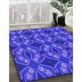 thumbnail image 3 of Ahgly Company Machine Washable Indoor Rectangle Transitional Light Slate Blue Area Rugs, 2' x 5', 3 of 7