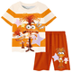 thumbnail image 5 of Disney-Pijama de manga corta para niños y niñas, conjunto de 2 piezas con Top y pantalones cortos de dibujos animados, periféricos de animación, 5 of 5