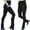 Black, variant on Women Casual Slim Fit Stretch Pocket Decorated Pencil Pants Fashionable Outdoor Warm Tight Red,S