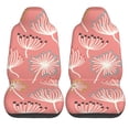 thumbnail image 2 of XMXT 2Pcs Car Seat Cover Decor Protector, Pink Dandelion Print Front Seat Covers for Cars SUVs, Universal Fit, 2 of 9