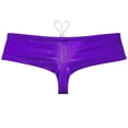 thumbnail image 2 of Botmois Men Pouch Drawstring Bathing Swimsuit Swimsuits Board Surf Trunks Bikini Swimming Boxer Briefs Purple L, 2 of 4