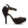 thumbnail image 2 of Dream Pairs Women's Classy Mary Jane Double Ankle Strap Almond Toe High Heel Dress Shoes Office-02, 2 of 3