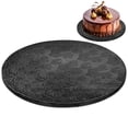 thumbnail image 1 of 12 Inch Cake Drum - Black Round 12 Inch Cake Boards for Holiday Dessert Presentation, Grease and Moisture Resistant, Thick Durable Material with Fancy Pattern, Great for Christmas Parties & Birthdays, 1 of 8