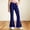Blue-A, variant on Girls Polka Dot Bootcut Pants High Waist Flare Trousers Casual for Kids White-B