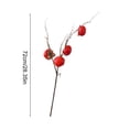 thumbnail image 3 of weibbin Simulation Persimmon Fruit Branches Fake Flower Branch for Wedding Home Decoration, 3 of 6