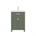 thumbnail image 2 of Water Creation Myra 24" Wood Single Bathroom Vanity in Glacial Green & White, 2 of 8
