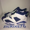 thumbnail image 3 of Ni - ke DS Men's Ni - ke AIR JORDAN 6 RETRO LOW 'Ghost Green/Seahawks' Size 10 [304401 106], 3 of 5