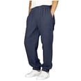 thumbnail image 3 of Pants for Boys Comfortable Stylish Casual Autumn Linen Blend Long Elastic Waist Trousers, 3 of 7