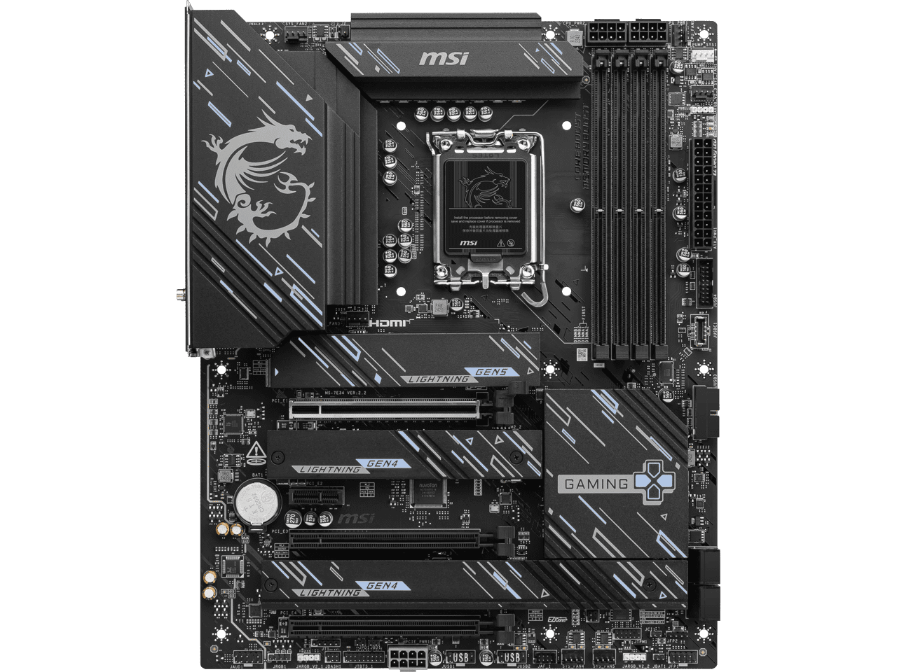 MSI Z890 GAMING PLUS WIFI LGA 1851 Intel Z890 SATA 6Gb/s ATX Motherboard